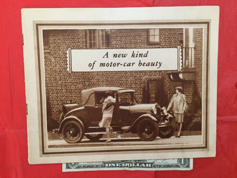 1928 FORD "SPORT COUPE / ROADSTER / PHAETON SEDAN" Car Dealer Brochure