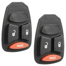 2 Key Fob Remote 3b Shell Case Pad Replacement for Jeep Chrysler Dodge KOBDT04A
