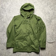 Columbia Omni-Tech Rain Jacket Youth Medium 10-12 Green Hooded Waterproof Kids