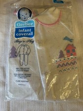 Vintage Gerber Sleep 'n Play Sleeper Girls Large 18lbs And Over Terry Knit