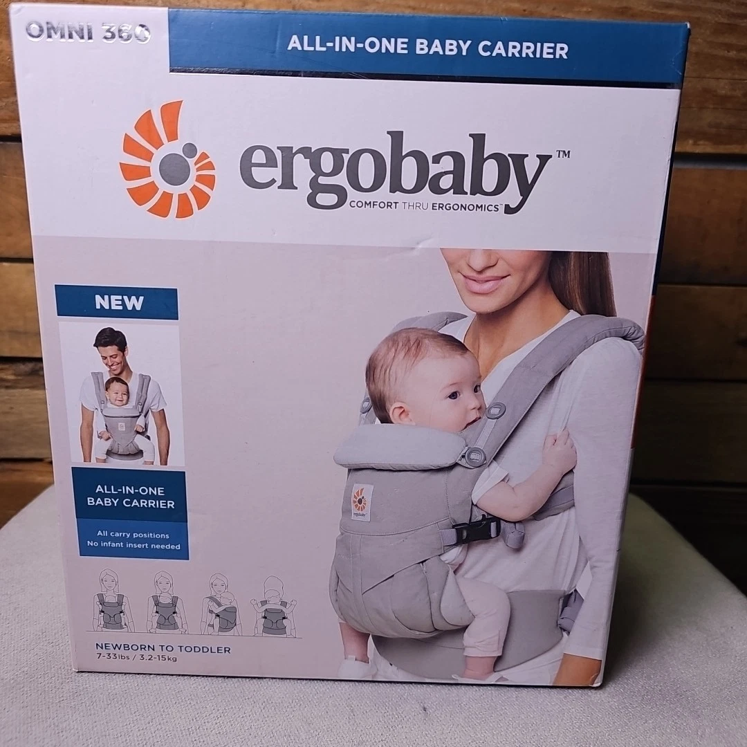 NEW!! Ergobaby Omni 360 Mesh Baby Carrier - Pearl Grey