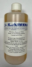 READY TO USE RHODIUM DIAMOND WHITE BATH PLATING SOLUTION 1 GRAM TIFFANY COLOR