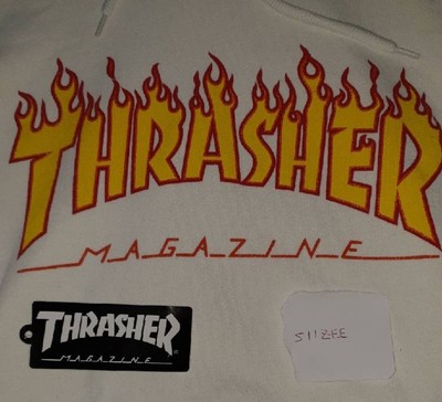 etichetta felpa thrasher