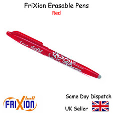 Image of Pilot FriXion Rollerball Erasable Tip Pens - 0.7mm Pen - BLACK BLUE RED GREEN