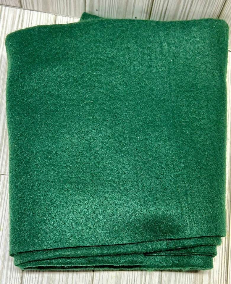 Holiday Christmas Green Felt Fabric 38" x 36" - Image 2 of 2