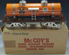 McCOY'S TRAIN 1977 HOUSTON TCA CONVENTION TANK CAR LONE STAR STANDARD GAUGE NIB