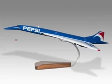 Concorde Air France Pepsi livery Nose Down Desk Wood Airplane Model Small 1/200