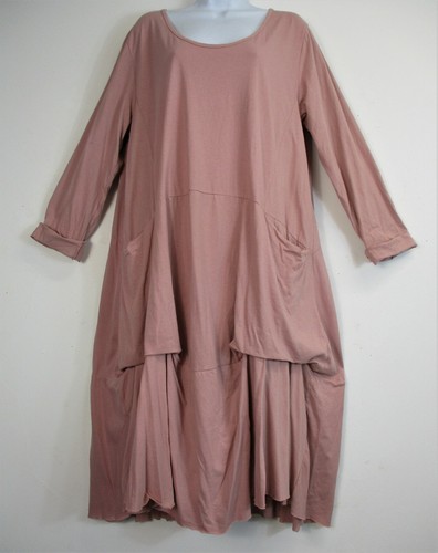 COTTON DRESS POCKETS LONG SLEEVE ONE 
