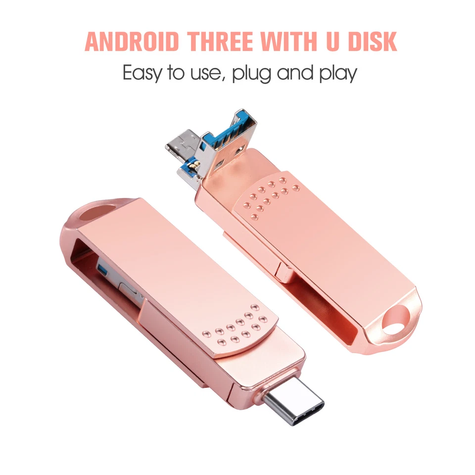 Unidad flash de 2 TB 1 TB Photo Stick 3 en 1 unidad de pulgar para Samsung tipo c MacBook Foto 4 de 4