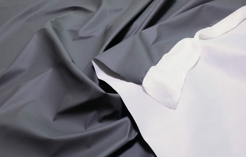 MATTE VINYL PLEATHER GOTHIC FETISH FABRIC WATERPROOF RAINCOAT BLACK WHITE 54'W - Picture 86 of 149