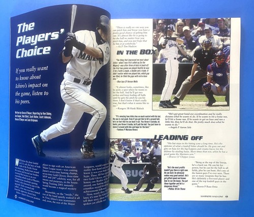 ICHIRO SUZUKI 2003 Seattle Mariners Game Program / 2025 Baseball Hall of Fame - Picture 3 of 4