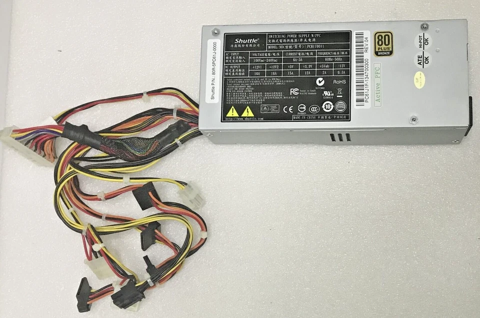Shuttle XPC Netzteil Model PC61I0011 80Plus Bronze 300Watt - Bild 2 von 4
