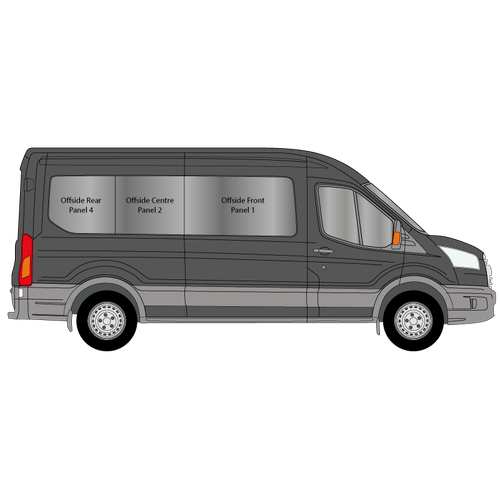Par de ventanas delanteras correderas privacidad Ford Transit MK8 2014+ - Imagen 4 de 6