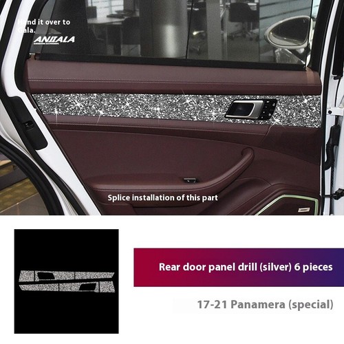 Diamond Trim Stickers for 2017-21 Porsche Panamera Door Panels Handles sticker N - Foto 12 di 16