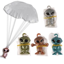 24 x Floating Alien Parachute Parachuting Party Loot Bag Cracker Filler Toys