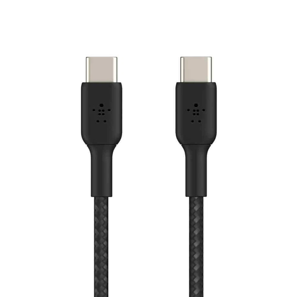 BELKIN Boost Charge Braided Fast Charging USB-C to USB-C Cable 1m - Black - Image 2 of 4