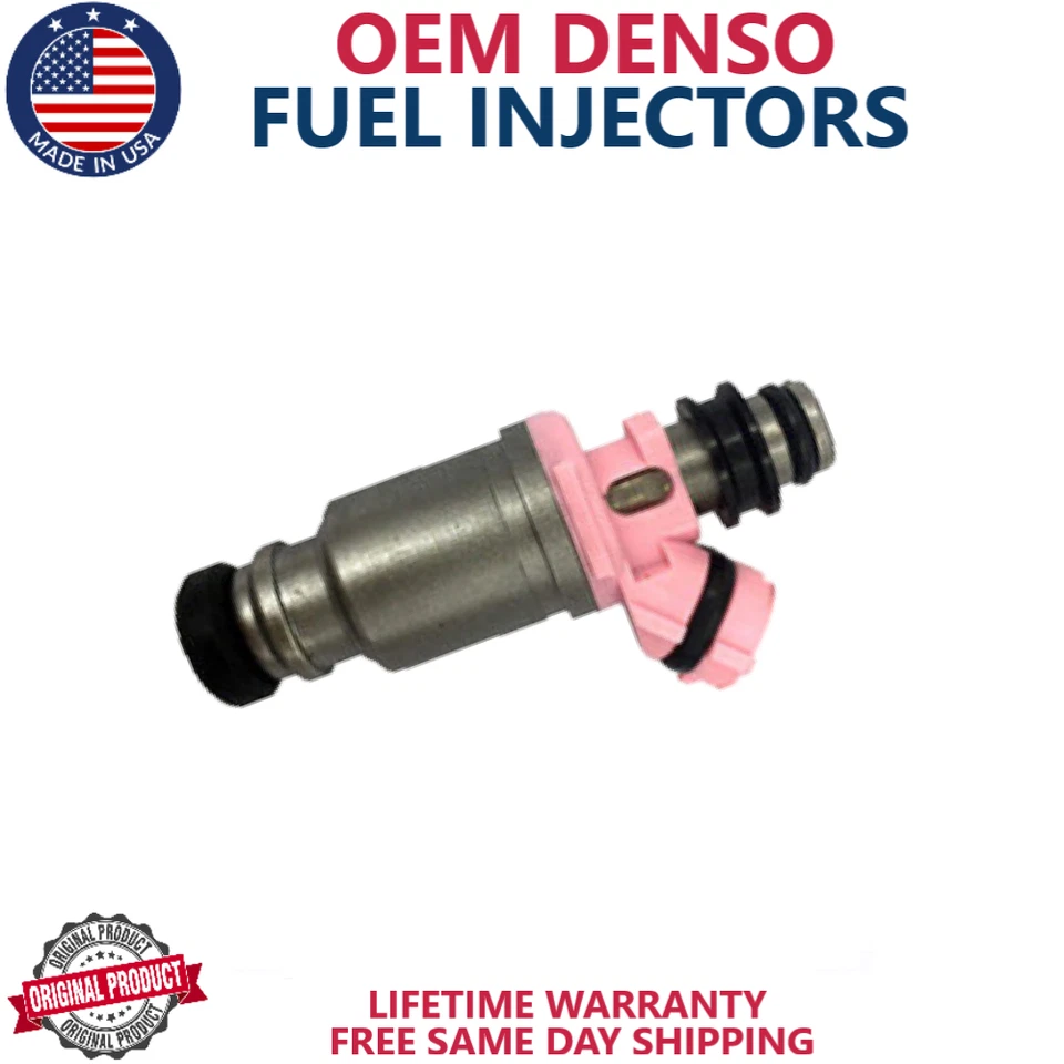 NUEVO x6 GENUINO DENSO inyectores de combustible para Toyota Land Cruiser 1993-1997 4,5 L I6 Foto 2 de 2
