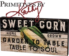 Primatives By Kathy Rustic Box Sign Table To Soul 20"x10" Bistro Farmhouse Decor
