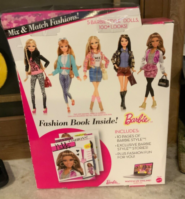 Poupée Barbie Style 2013 BLR58 – Neuf – Avec Livre De Mode 100+ Looks