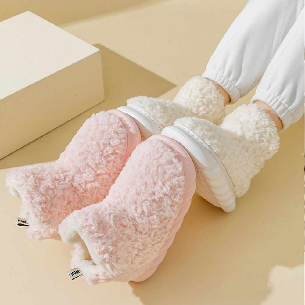 APL Soffici stivaletti in tessuto non tessuto morbidi peluche booty pantofole stivali da neve donna