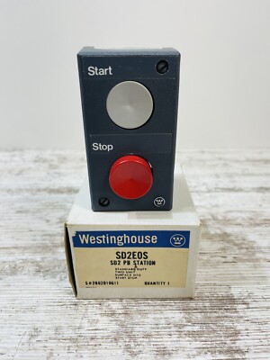 New Westinghouse START STOP  Push Button SD2 PB Station SD2EOS