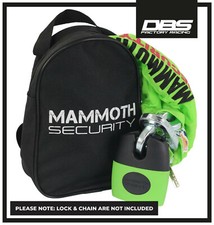 LOCK & CHAIN POUCH HOLDER BAG PILLION SEAT REAR RACK FITTING SECURITY STORAGE