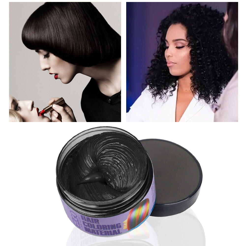 Hair Color Wax Mud Dye Cream Unisex Temporary Modeling 5 Colors Hairstyle Party