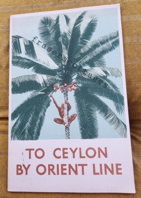 C1931 Orient Line Kreuzfahrten nach Ceylon Prospekt