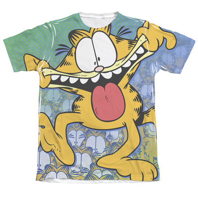 GARFIELD GOOFY FACE Licensed Front Print Men's Graphic Tee Shirt SM-2XL