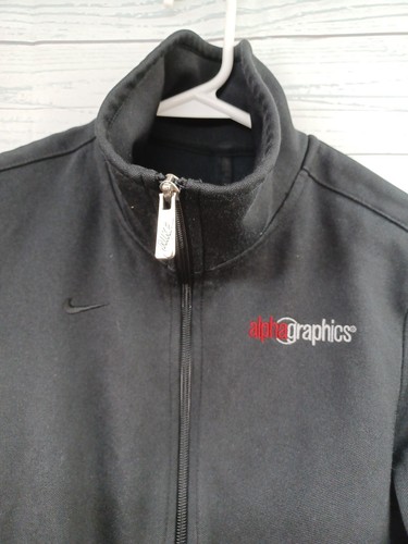 Nike Golf dri fit full zip black jacket zip pockets size small - Picture 2 of 9