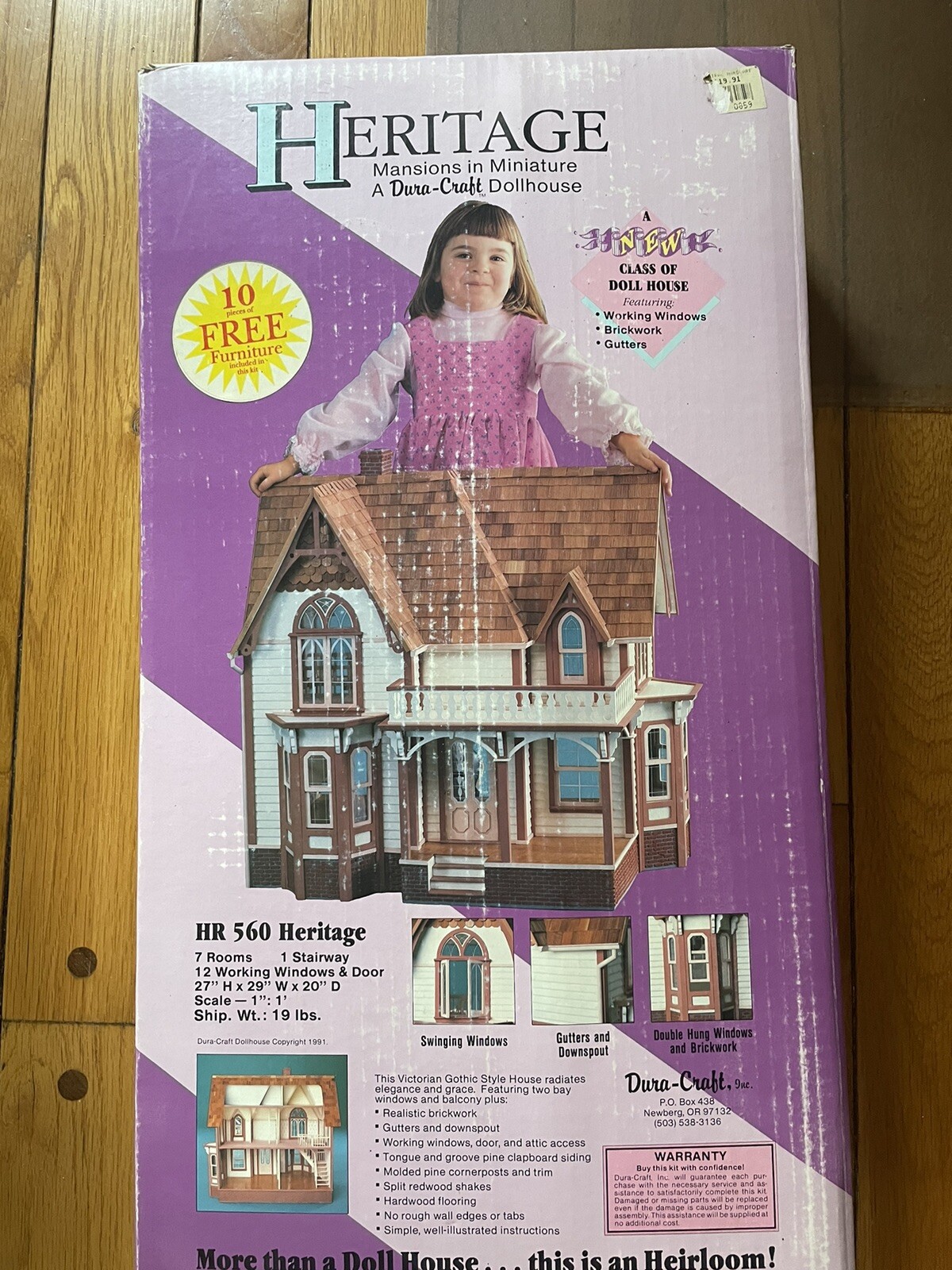 Dura Craft Heritage Dollhouse Kit Victorian Mansion HR 560 eBay