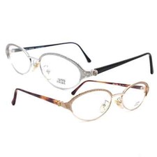 Gianni Versace G93 medusa carved metallic eyeglasses frames made in Italy, NOS