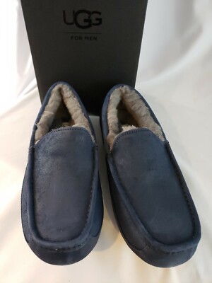 UGG ASCOT MEN SLIPPER SUEDE NAVY US 8 /UK 7 /EU 40.5 /JP 26 -NEW 