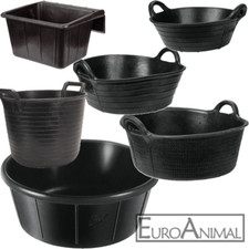 Futtertrog Gummitrog Gummi Weidetrog Wassertrog Pferdetrog Eimer 11-32 Liter