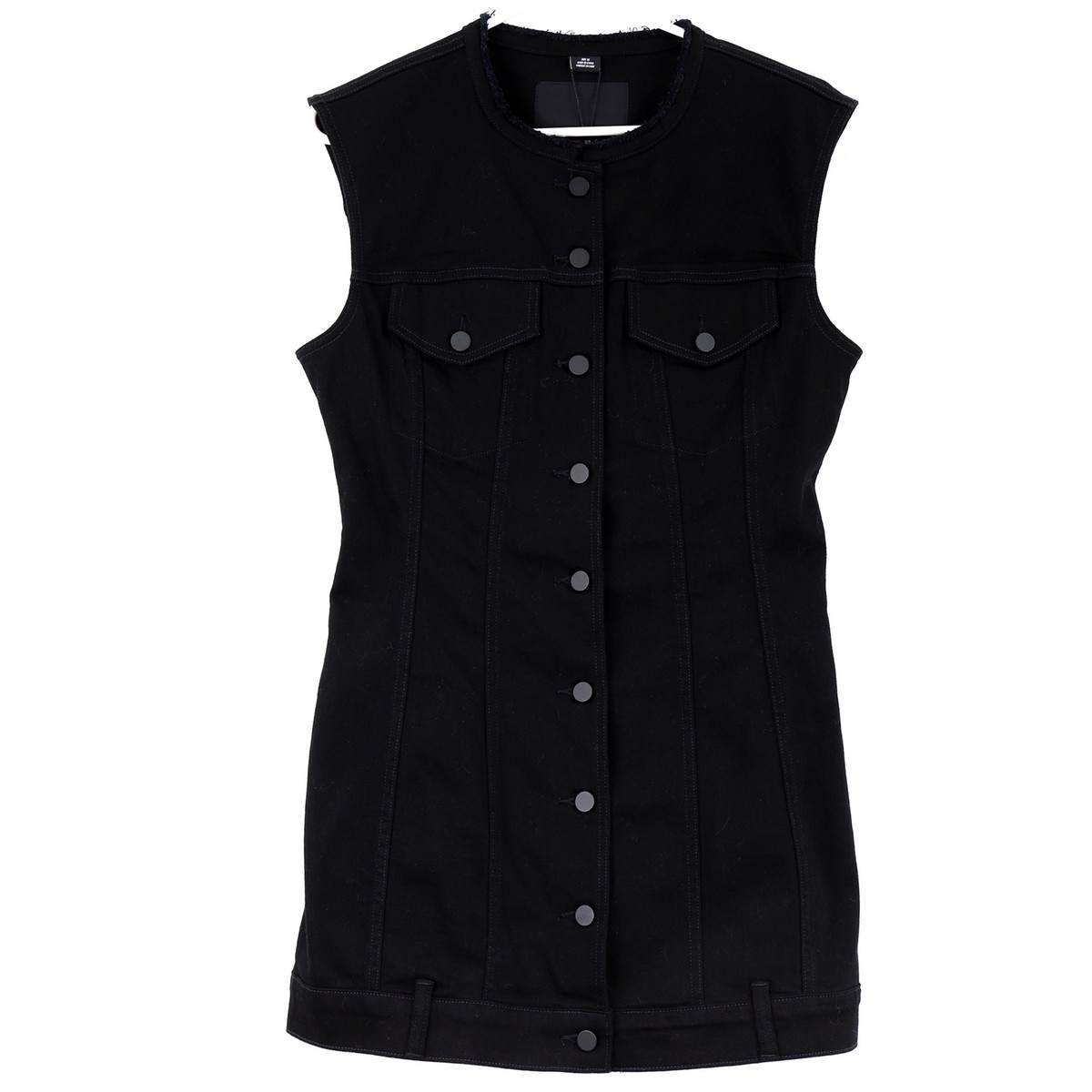 alexander wang denim dress X Women's Buttoned $375, Size 10, Black Rinse making it a must US SIZE:24W Black promotions $298‼️NEW BCBG BANDAGE BODYCON