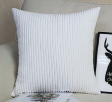 Cushion Covers Plain Corduroy Cord Jumbo Super Soft 16x16" / 40x40cm Pillow Case