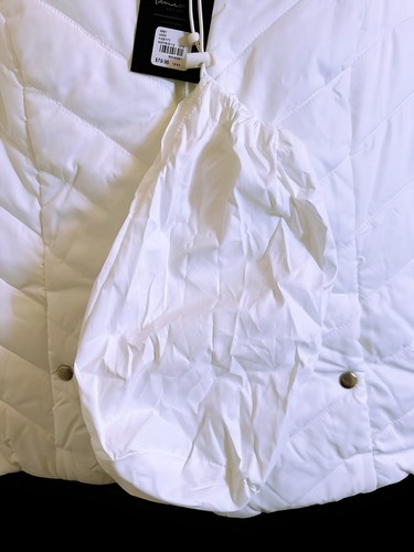 NWT Lane Bryant Women's White Puffer Reversible Lightweight Vest Pockets 18/20 - Picture 3 of 8