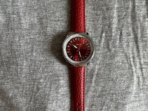 Uhr RAKETA Antarktis Polarmarine 24 Stunden Kal. 2623.H Vintage mechanisch. Rot - Bild 3 von 11