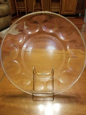 Pyrex Ovenware Thick Clear Glass Deviled Egg Dish 10" 