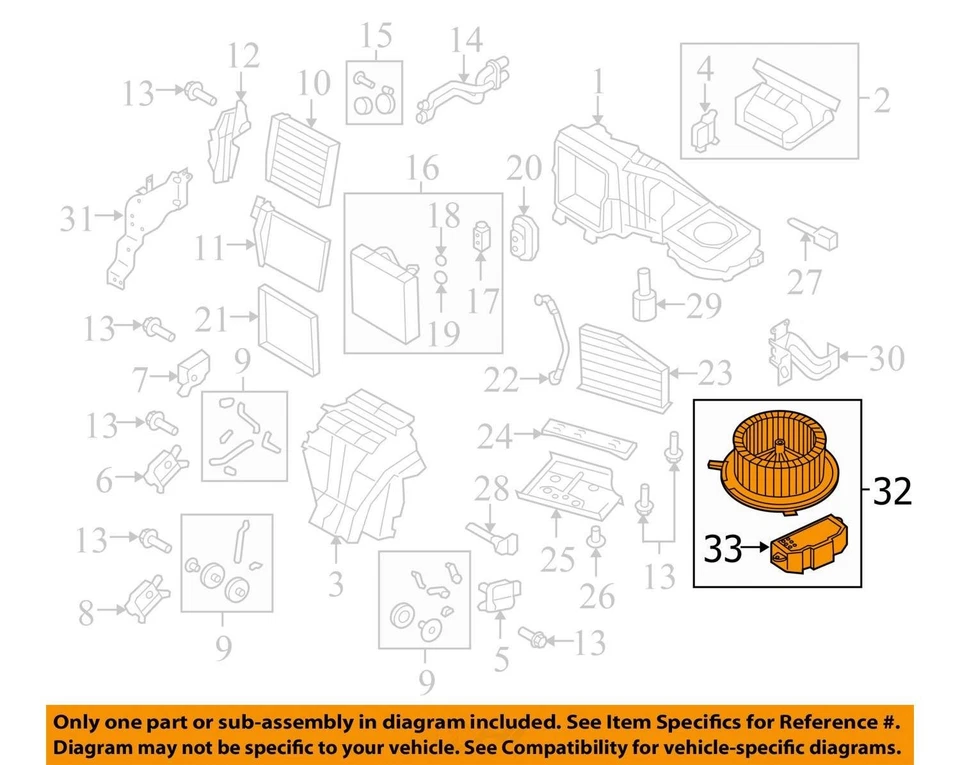 Audi Q3 2017 calefacción aire acondicionado motor OEM 118 k millas - LKQ427882057 Foto 4 de 4