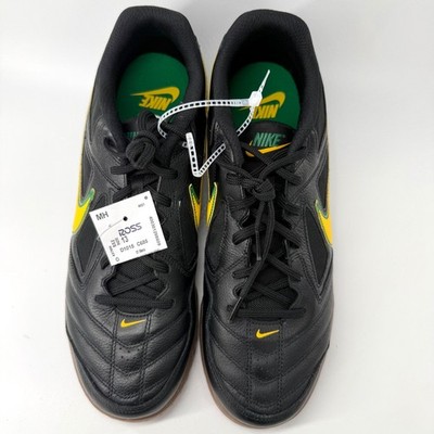 Nike Gato Indoor Soccer Shoes Mens‎ 13 Brasil Black Yellow Futsal IB8509-001 Nike GATO Brasil Men Unisex Casual Indoor Soccer Shoes  main image 3