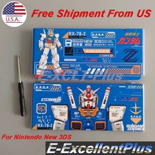 For Nintendo New 3DS Console Gundam Themed Housing Shell Faceplate Case Cover US