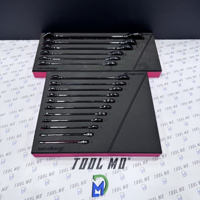 #ad Snap on Tools NEW 17pc 0° Offset Non Reverse Ratchet Wrench Foam Set SOXRM01FBA $1190.00