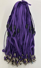 2,000 Bulk Purple Lanyards Breakaway Bulldog Clip 1/2" Polyester ID Badge Holder