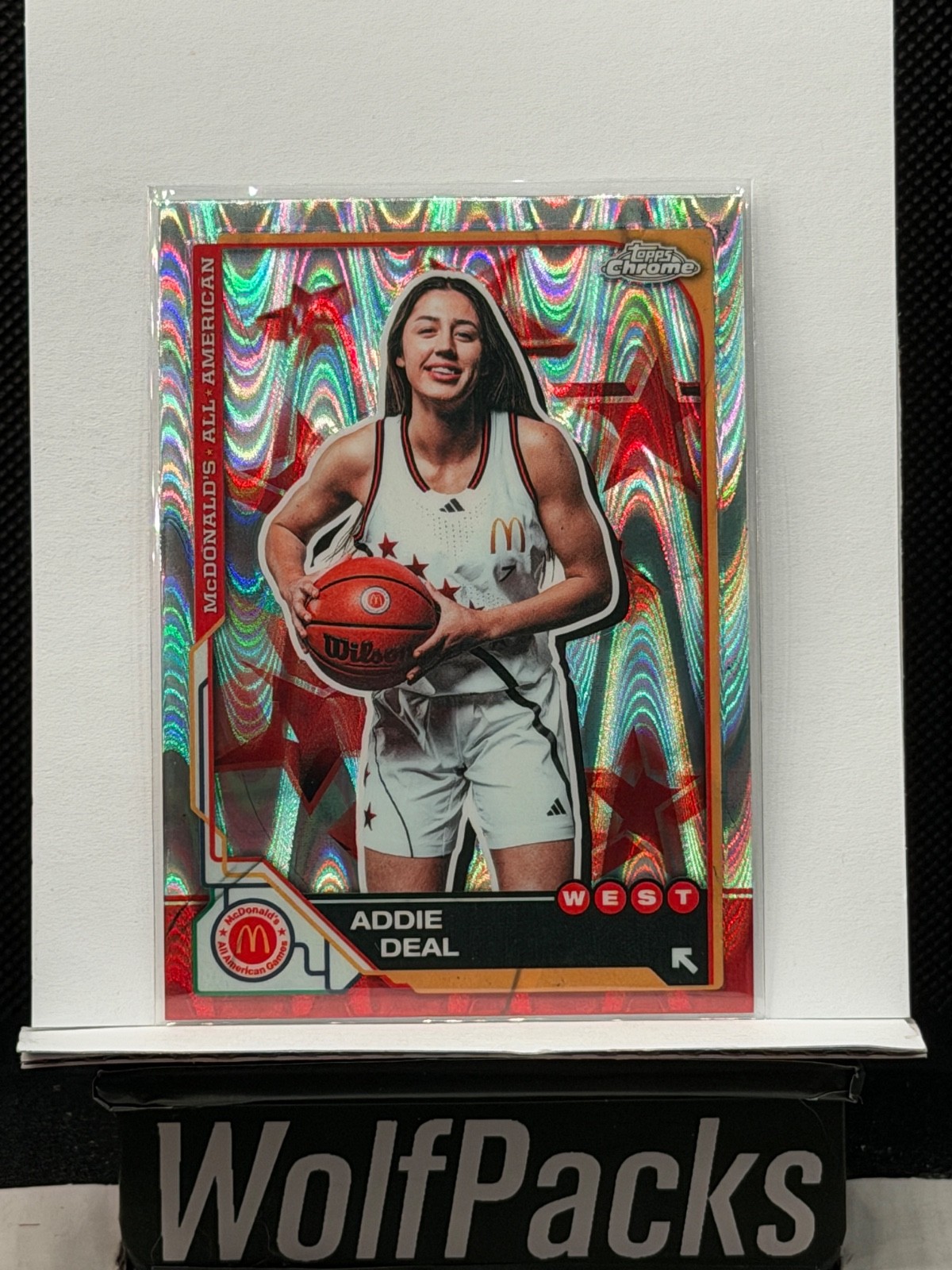 2025 Topps Chrome McDonalds - All American Addie Deal #29 Raywave Refractor