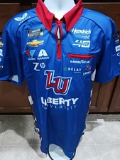 Hendrick Motorsports XL Team Issued Liberty U Chevy Crew Shirt NASCAR Will Byron