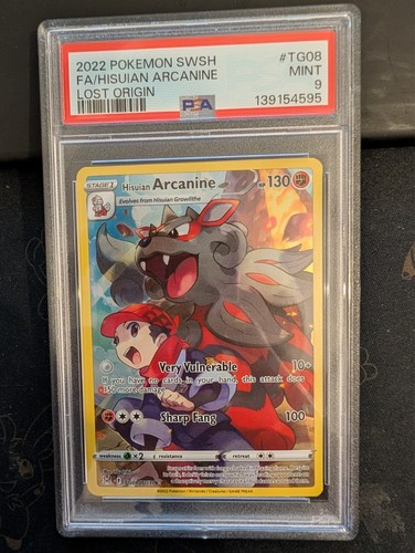 Hisuian Arcanine graded PSA 9 for sale on eBay