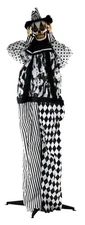 Life-Size Scary Talking Clown Halloween Animatronic with Touch Activated Ligh...