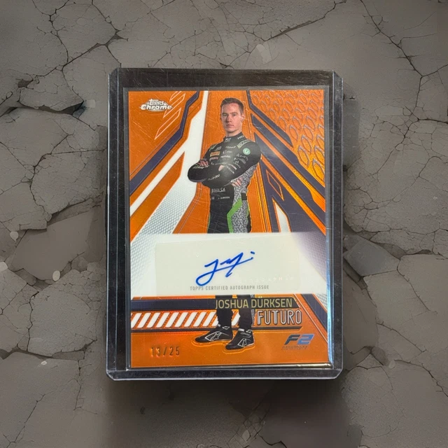 2025 Topps Chrome Formula 1 F1 Joshua Durksen Futuro Auto Orange /25