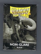 Dragon Shield Matte Non Glare  Black (100) Shield Sleeves Free Shipping